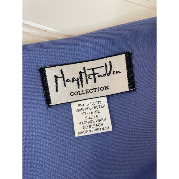 DEADSTOCK! Vintage Mary Mcfadden Y2K Dress Polka Dot Spaghetti Strap Ruffle 8 - Picture 4 of 4